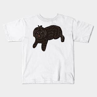 Black Maltipoo Kids T-Shirt